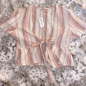 pacsun tie front shirt NWT